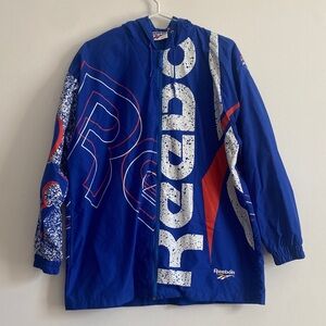 Reebok Vintage Graphic Blue Raincoat